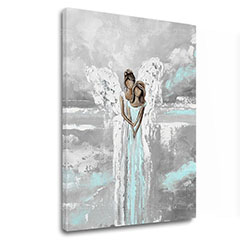 Ангелски картини върху платно Небесна прегръдка
