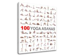 Мотивациона пана за стена 100 Yoga asanas