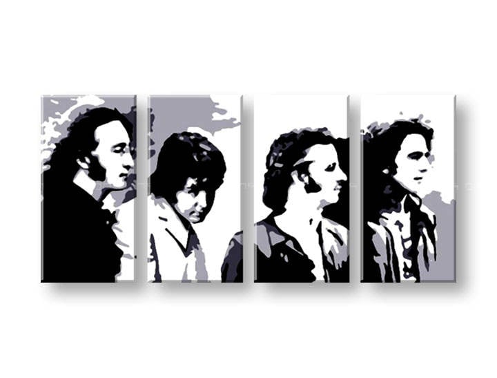Картини за стена Pop Art Beatles 4 части 