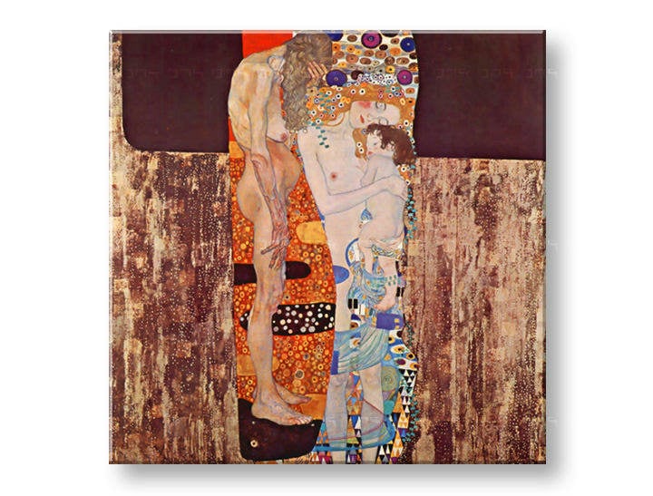 Картини на платно THREE AGES OF WOMAN - Gustav Klimt
