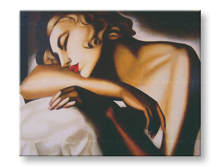 Картини на платно GIRL SLEEPING - Tamara de Lempicka