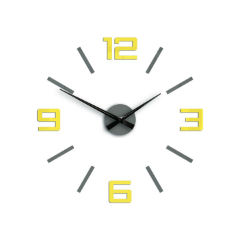 Стенни часовници SILVER XL GREY-YELLOW HMCNH065-greyyellow