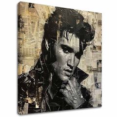 Изображение ELVIS PRESLEY - Rock genius | 100% оригинален акрил, рисуван