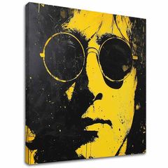 Изображение JOHN LENNON - Жълто отражение на реалността | 100% оригинален акрил, рисуван