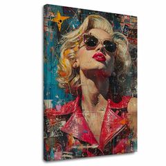 Изображение MARILYN MONROE - Икона в блясъка на светлините | 100% оригинален акрил, рисуван