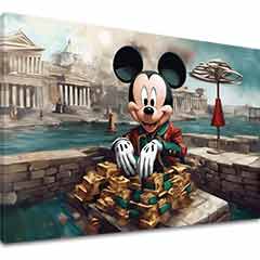 Изображението върху платно - Rich Mickey Mouse | различни размери