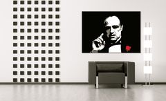 Ръчно рисувана картина POP ART THE GODFATHER VITO CORLEONE 70x100 cm